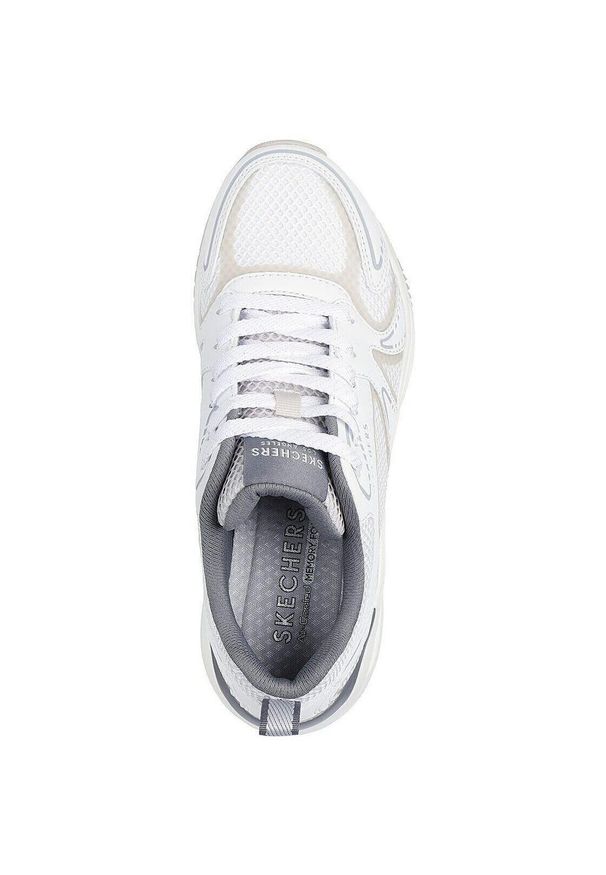 skechers - Adidasy Skechers Uno Ego-illustris Ai, Kobiety. Kolor: biały. Materiał: skóra ekologiczna, materiał. Sport: fitness