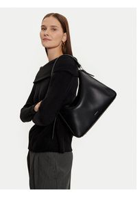 Calvin Klein Torebka Ck Sense Medium Shoulder Bag K60K612770 Czarny. Kolor: czarny. Materiał: skórzane #5