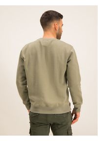 Alpha Industries Bluza Basic 178302 Zielony Regular Fit. Kolor: zielony. Materiał: bawełna #6