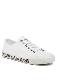 Tenisówki Calvin Klein Jeans Destinee B4R0807 White. Kolor: biały. Materiał: materiał #1