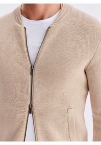 Pako Lorente - PAKO LORENTE - Rozpinany kardigan w kolorze beżowym. Okazja: na co dzień. Kolor: beżowy. Materiał: wełna, bawełna. Sezon: jesień. Styl: casual #8
