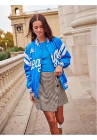 only - ONLY Kurtka bomber 15298664 Niebieski Regular Fit. Kolor: niebieski. Materiał: syntetyk