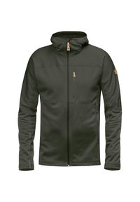 Fjällräven - Bluza turystyczna męska Fjallraven Abisko Trail Fleece. Kolor: czarny, zielony, wielokolorowy. Sport: turystyka piesza