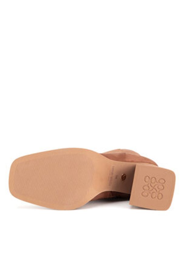 Nine West Botki WFA3361-1 Brązowy. Kolor: brązowy. Materiał: materiał