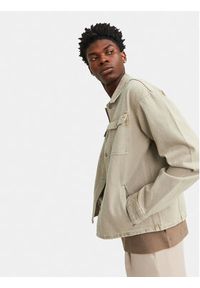Jack & Jones - Jack&Jones Kurtka jeansowa Chase 12249029 Beżowy Loose Fit. Kolor: beżowy. Materiał: bawełna #5