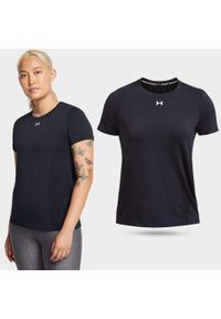 Koszulka fitness męska Under Armour t-shirt sportowy z krótkim rękawem. Kolor: czarny. Długość rękawa: krótki rękaw. Długość: krótkie. Sport: fitness