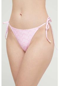 Juicy Couture dwuczęściowy strój kąpielowy kolor różowy lekko usztywniona miseczka. Kolor: różowy. Materiał: materiał #5