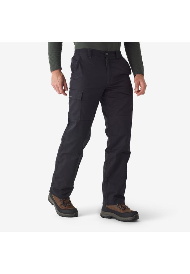 SOLOGNAC - Spodnie cargo Solognac 100 Warm. Materiał: materiał. Sport: outdoor