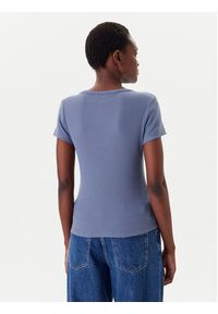Tommy Jeans T-Shirt Essential DW0DW17385 Niebieski Slim Fit. Kolor: niebieski. Materiał: bawełna #4