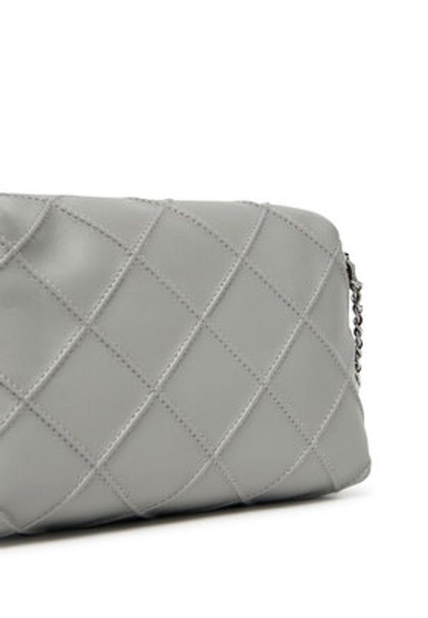 Tory Burch Torebka Fleming Small 169226 Szary. Kolor: szary. Materiał: skórzane