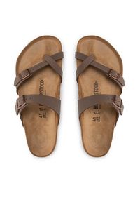 Birkenstock Japonki Mayari 0071061 Brązowy. Kolor: brązowy. Materiał: skóra