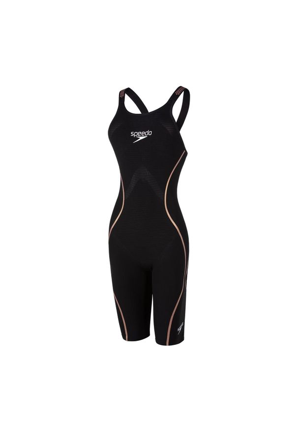 Strój pływacki Startowy Speedo Lzr Intent Openback. Kolor: czarny, wielokolorowy, różowy