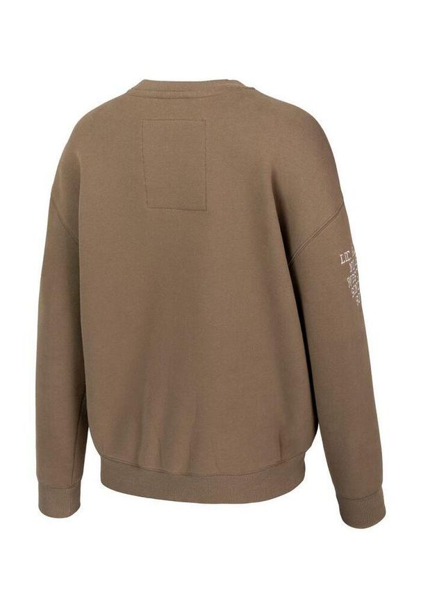 PITBULL - Bluza damska Pitbull oversize Tyrian. Kolor: brązowy