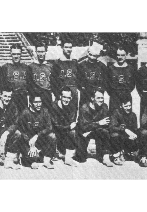 COPA FOOTBALL - Bluza piłkarska retro dla dorosłych USA 1934. Kolor: niebieski. Styl: retro