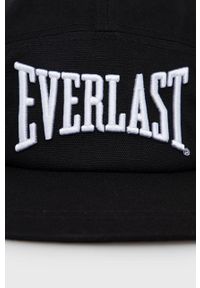 EVERLAST - Everlast Czapka bawełniana kolor czarny z aplikacją. Kolor: czarny. Materiał: bawełna. Wzór: aplikacja #4