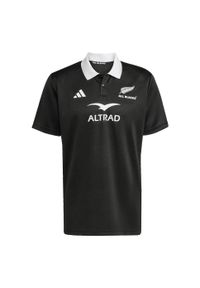 Adidas - Koszulka All Blacks Supporter Polo. Typ kołnierza: polo. Kolor: czarny. Sport: piłka nożna