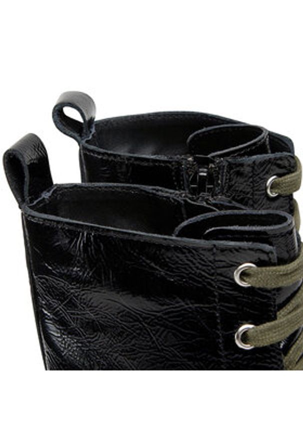 Sergio Bardi Trzewiki V003-SB Czarny. Kolor: czarny. Materiał: skóra, lakier