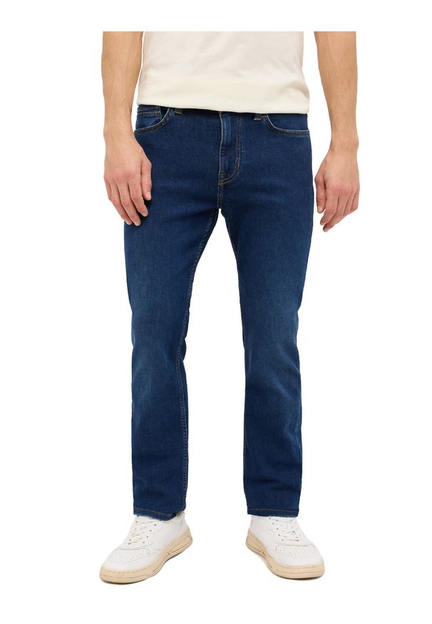 Męskie Spodnie Jeansowe Mustang Style Vegas Slim Denim Blue 1015856 5000 801