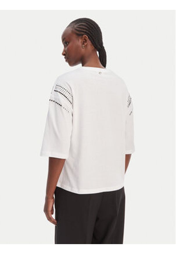 Liu Jo T-Shirt WA6128 JS904 Biały Relaxed Fit. Kolor: biały. Materiał: bawełna