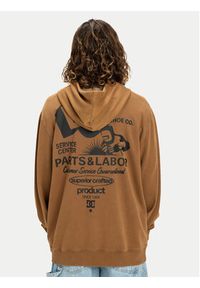 DC Shoes Bluza Parts Dep EDYSF03257 Brązowy Regular Fit. Kolor: brązowy. Materiał: bawełna #3