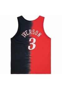 Koszulka Mitchell & Ness NBA Philadelphia 76ers Allen Iverson Tie Dye Cotton. Kolor: czerwony, czarny, wielokolorowy