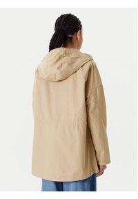 TOMMY HILFIGER - Tommy Hilfiger Parka WW0WW45621 Beżowy Regular Fit. Kolor: beżowy. Materiał: bawełna #3