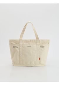 Reserved - Materiałowa torba na ramię - złamana biel. Rodzaj torebki: na ramię #1