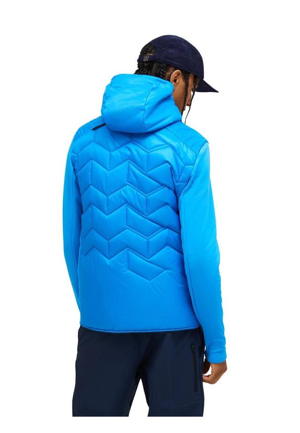 Kurtka Peak Performance męska Elevate Liner Hybrid Hood Jacket niebieska - L. Kolor: niebieski