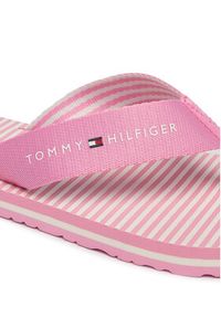 TOMMY HILFIGER - Tommy Hilfiger Japonki Th Ithaca Stripe Summer Sandal FW0FW09192 Różowy. Kolor: różowy. Materiał: materiał #6