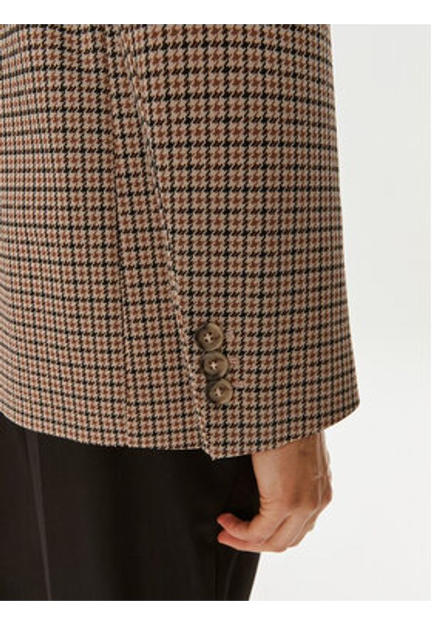 Weekend Max Mara Marynarka Veletta 2425916051 Brązowy Regular Fit. Kolor: brązowy. Materiał: syntetyk
