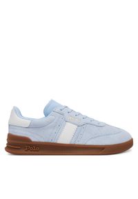Polo Ralph Lauren Sneakersy Heritage Aera 804956688001 Błękitny. Kolor: niebieski. Materiał: zamsz, skóra