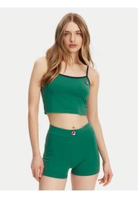 Fila Top Lissey FAW1028 Zielony Cropped Fit. Kolor: zielony. Materiał: bawełna