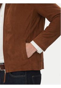 Serge Pariente Kurtka skórzana Sylvino Vs Brązowy Slim Fit. Kolor: brązowy. Materiał: skóra #6