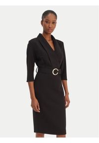 Rinascimento Sukienka koktajlowa CFC0126777003 Czarny Slim Fit. Kolor: czarny. Materiał: syntetyk. Styl: wizytowy #1