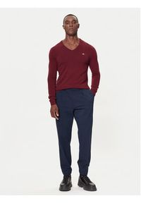 GANT - Gant Sweter 8050274 Czerwony Regular Fit. Kolor: czerwony. Materiał: wełna #5