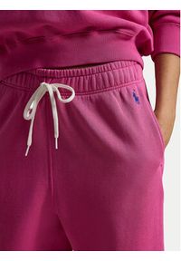 Polo Ralph Lauren Spodnie dresowe 211971700501 Różowy Tapered Fit. Kolor: różowy. Materiał: bawełna #4