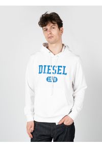 Diesel Bluza "S-Ginn" | A03826-0HAYT-100 | Mężczyzna | Biały. Kolor: biały. Materiał: bawełna, poliester. Wzór: nadruk. Styl: sportowy #3