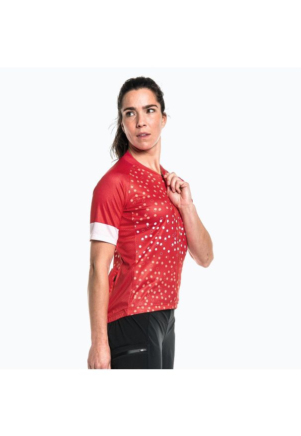 SCHÖFFEL - Koszulka rowerowa damska Schöffel Vertine. Kolor: czerwony. Sport: kolarstwo