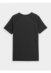 outhorn - Koszulka treningowa szybkoschnąca męska Outhorn - czarna. Kolor: czarny. Materiał: tkanina. Długość rękawa: raglanowy rękaw. Wzór: gładki. Sport: fitness