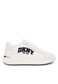 DKNY Sneakersy Leon K1533693 Biały. Kolor: biały. Materiał: skóra