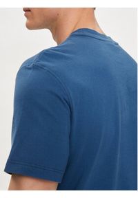 Lacoste T-Shirt TH8567 Granatowy Regular Fit. Kolor: niebieski. Materiał: bawełna