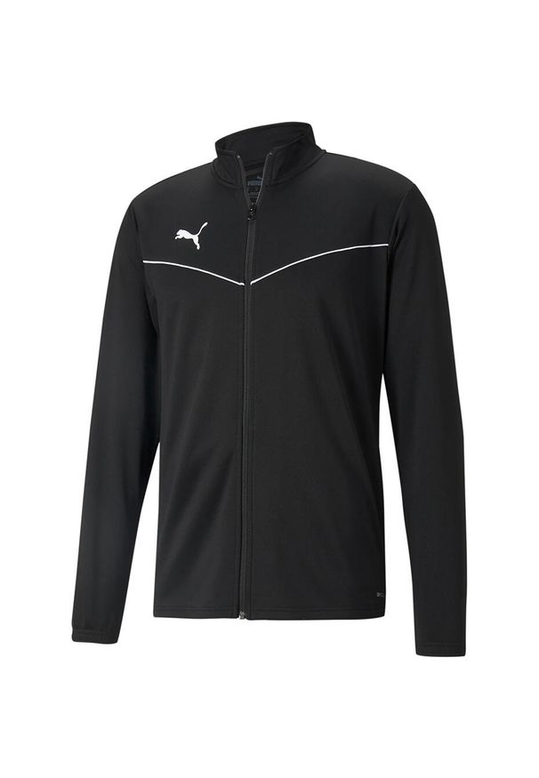 Bluza męska Puma teamRISE Training Poly Jacket czarna. Kolor: biały, wielokolorowy, czarny. Materiał: poliester