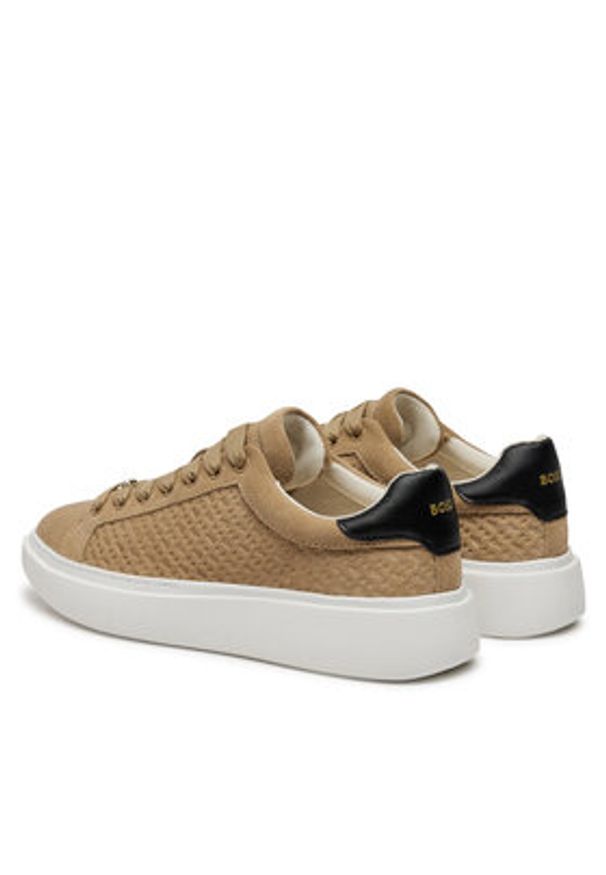 BOSS - Boss Sneakersy Amber 50529684 Beżowy. Kolor: beżowy. Materiał: zamsz, skóra