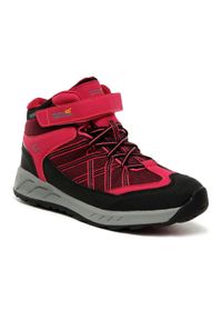 Samaris V Mid Jnr Regatta dziecięce trekkingowe buty. Kolor: różowy. Materiał: poliester. Sport: turystyka piesza #1