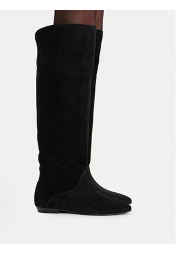 Badura Kozaki EO-CELIA-60504-25 Czarny. Kolor: czarny. Materiał: zamsz, skóra