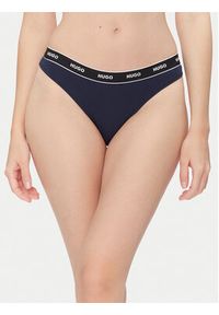Hugo - HUGO Komplet 3 par stringów Triplet Thong Stripe 50545680 Kolorowy. Materiał: bawełna. Wzór: kolorowy #8