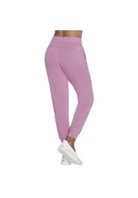 skechers - Spodnie sportowe damskie Skechluxe Elevate Jogger Pant. Kolor: różowy. Materiał: poliester