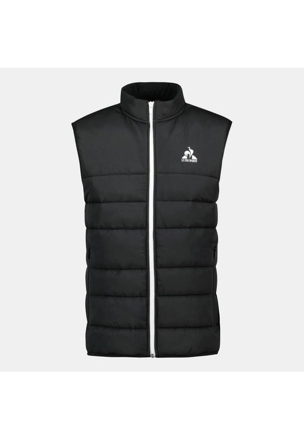 Le Coq Sportif - LE COQ SPORTIF CONTEMPORAIN DOUDOUNE SL N Czarny. Kolor: czarny. Materiał: tkanina, puch. Sport: turystyka piesza