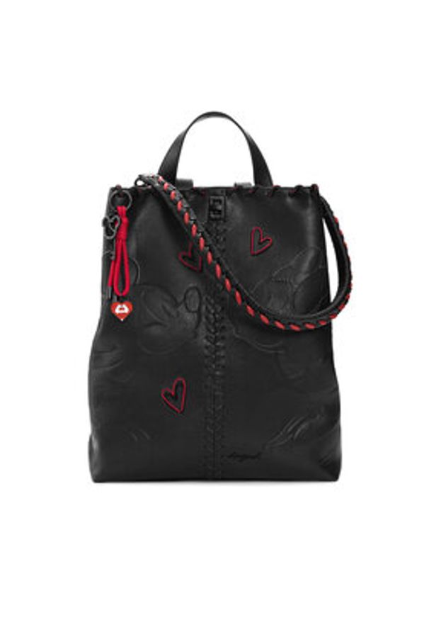 Desigual Plecak 26SAKP43 Czarny. Kolor: czarny. Materiał: skóra