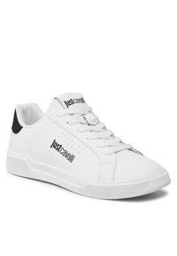 Just Cavalli Sneakersy 74QB3SB3 Biały. Kolor: biały. Materiał: skóra #4